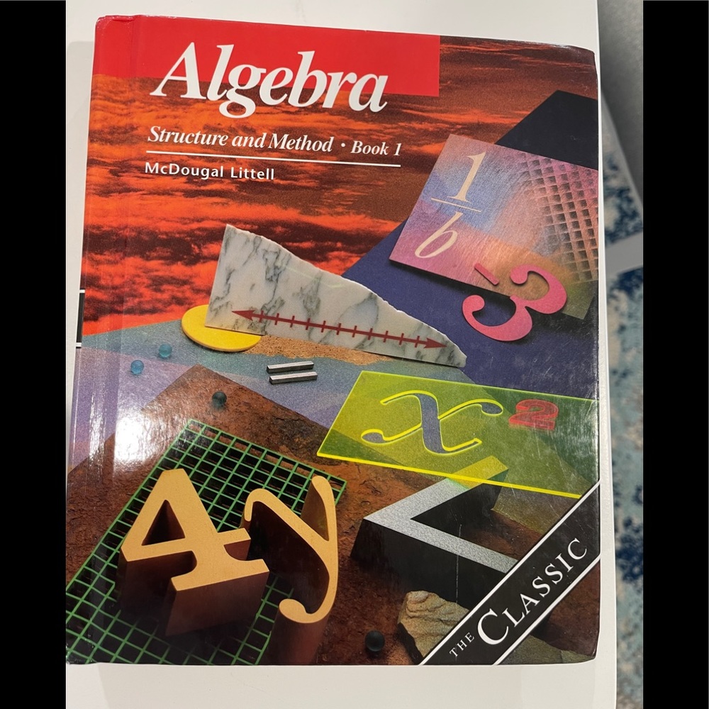 Algebra book Structure and Method . Book 1